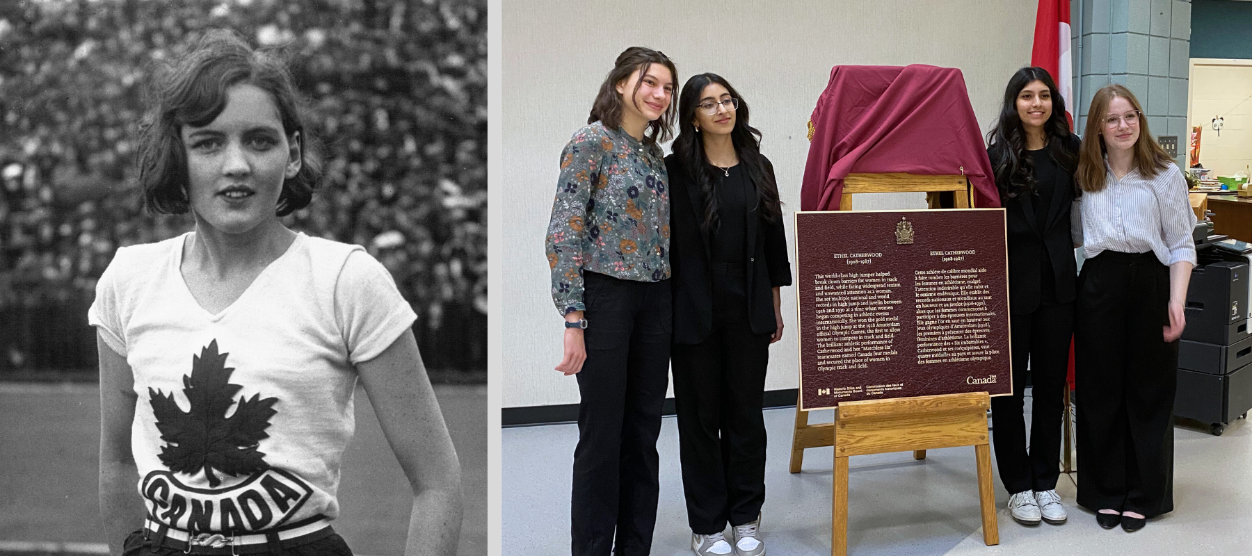 Olympian Ethel Catherwood honoured at Bedford Road Collegiate